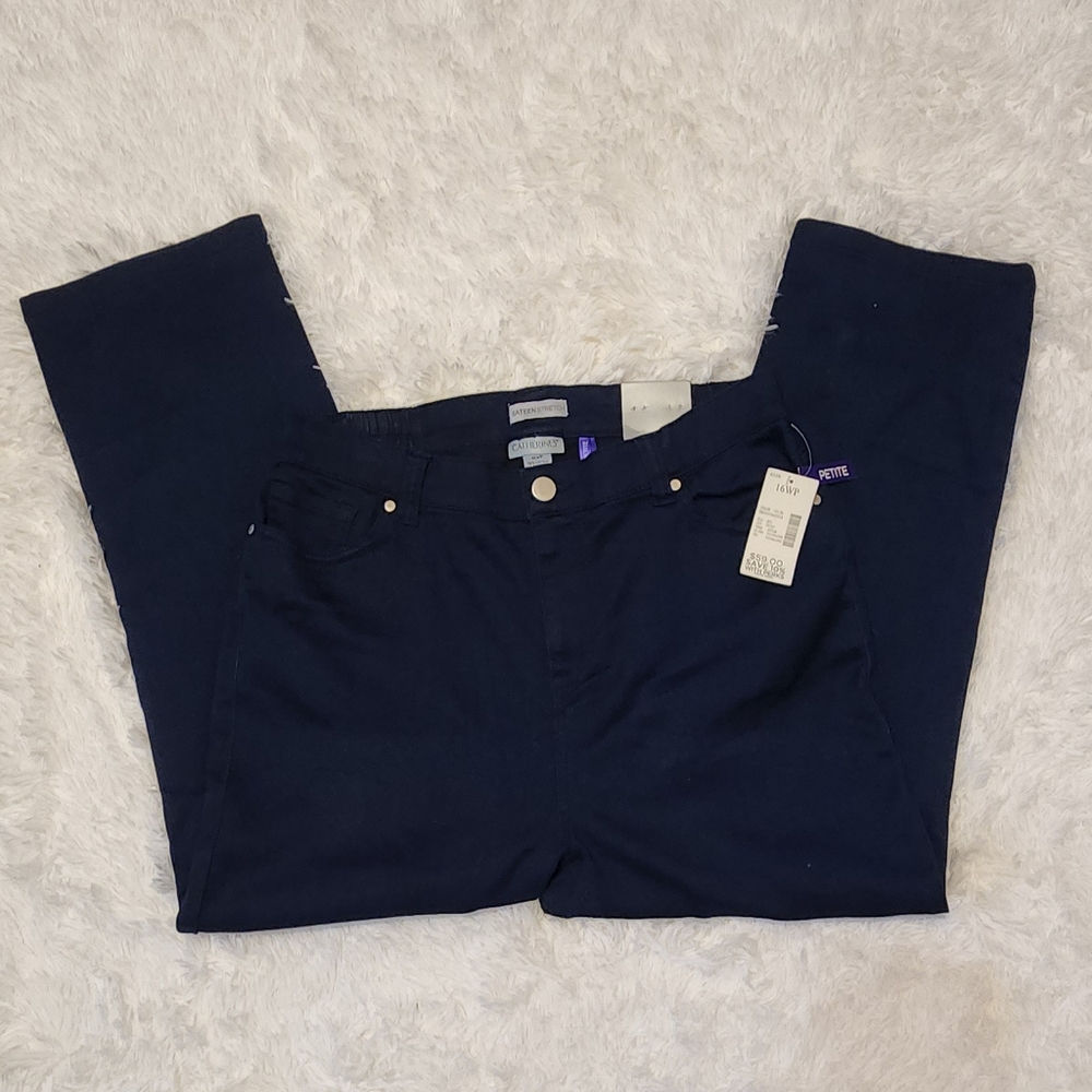Sateen stretch pants